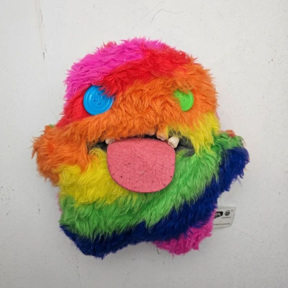 Fuggler Laboratory Misfits Oogah Boogah rainbow-striped plush